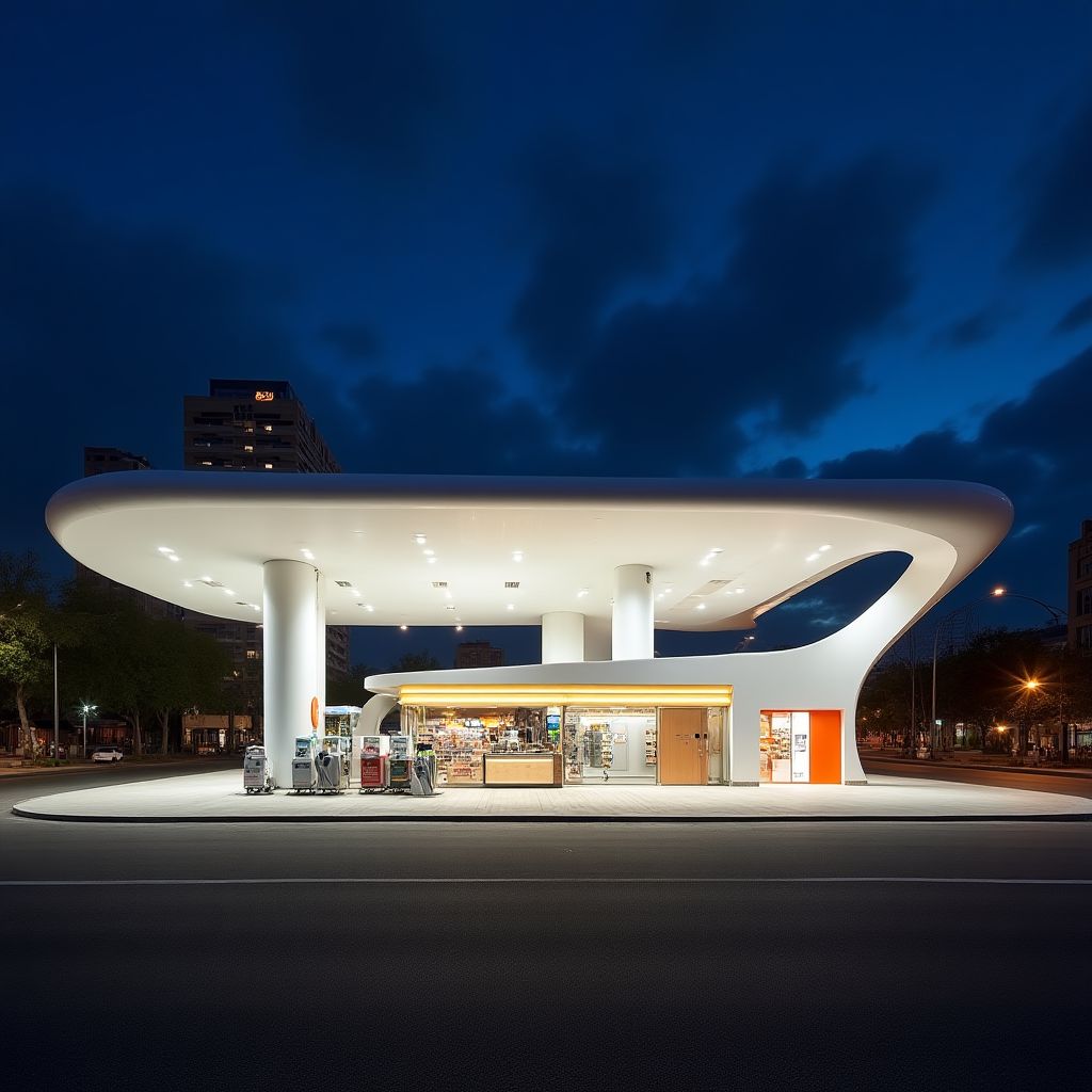 Estación de servicio premium en Buenos Aires