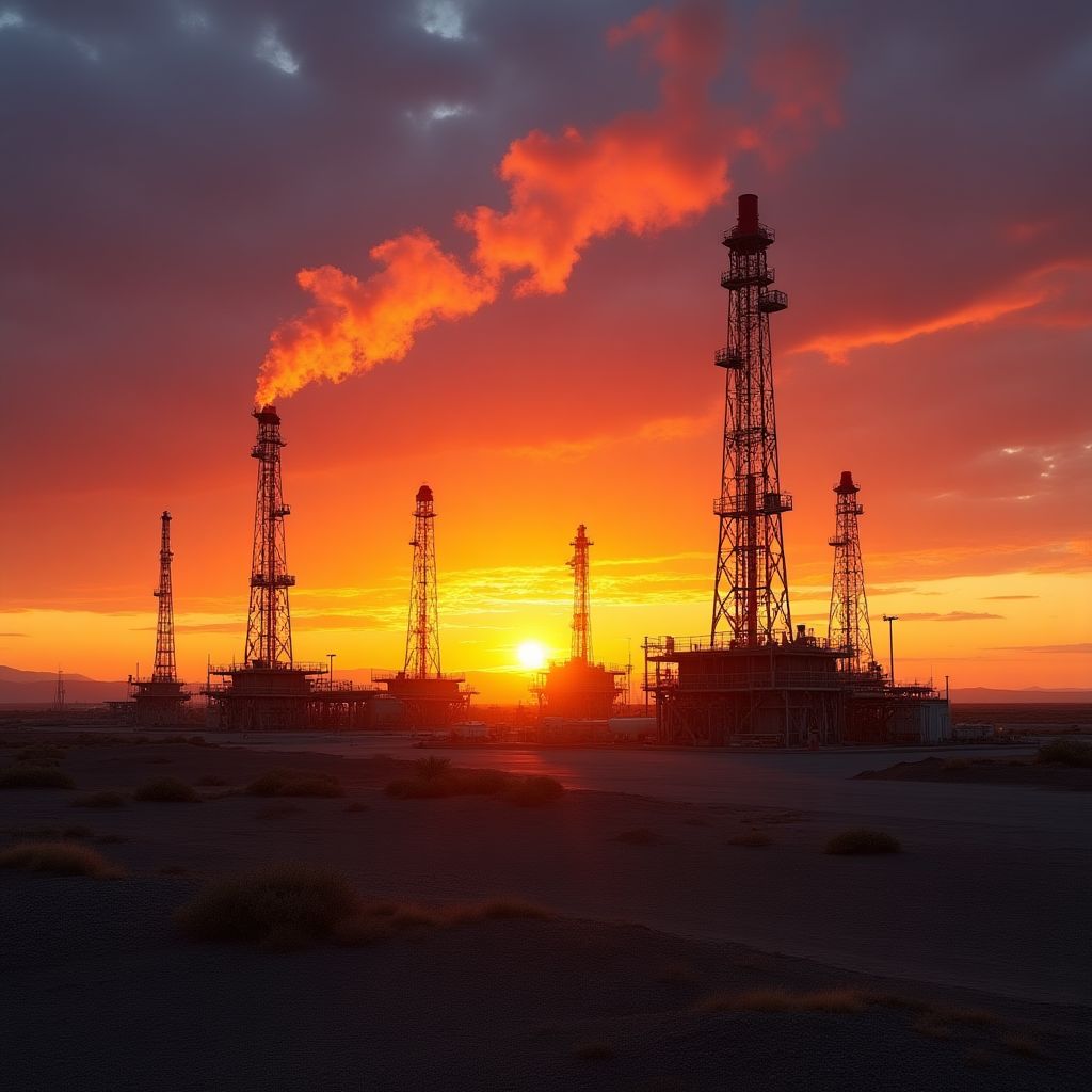 Yacimiento petrolífero en la Patagonia